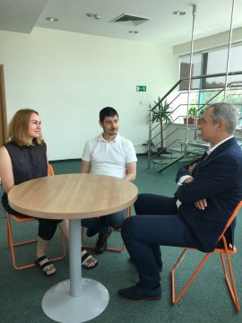Meeting of representatives of "A Country to Live in" foundation with Pavel Latushko